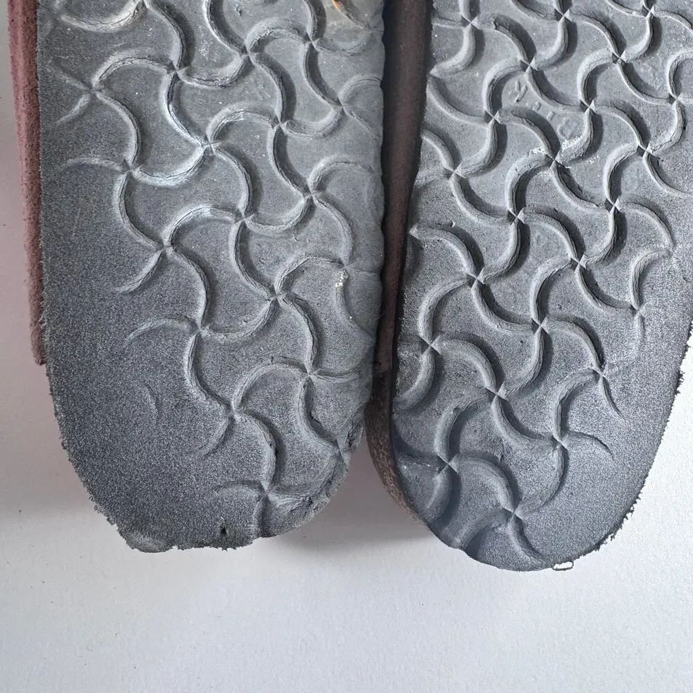 Birkenstock Arizona Shearling Suede Sandals Taupe Brown EU 42 US Men’s 9-9.5